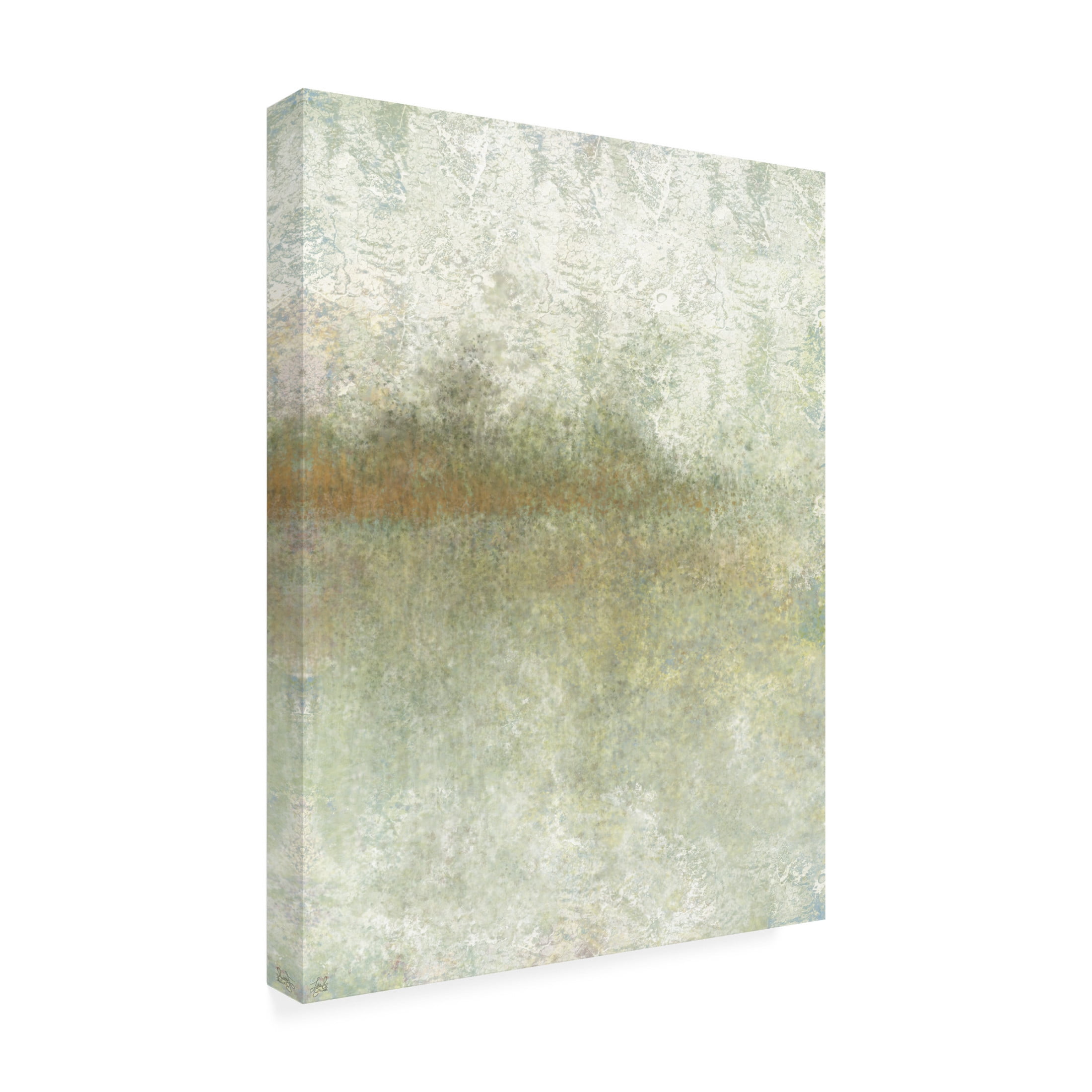 Canvas Wall Art - Line and Brush 'Stucco Skied Landscape' Wall Art for Living Room, Bedroom, or Office Décor by Trademark Fine Art - 35 x 47 Inches