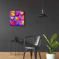 thumbnail image 4 of Epic Art 'Pop Art Heart 2' by Howie Green, Acrylic Glass Wall Art, 24"x24", 4 of 8