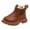 Brown, variant on Kids Winter Shoes Waterproof Boots Winter Shoes For Kids, Non-Slip Wide Toe Box High Top Snow Boots Fleece Lined Girls Toddler Cowboy Boots