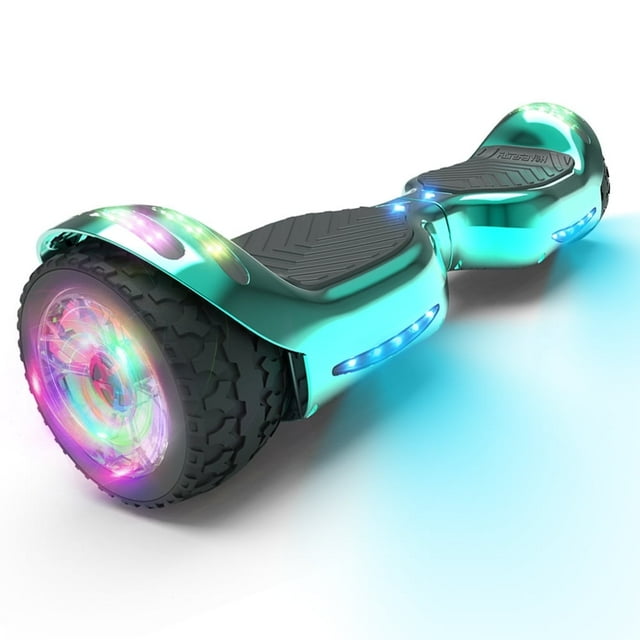 HOVERSTAR Hoverboard - Patinete Eléctrico para Niños, 6.5 Pulgadas y 9 mph, Todo Terreno con Autoequilibrio, Altavoz Bluetooth y Luces LED, Hasta 165 lbs (75 kg)