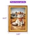 thumbnail image 5 of Welcome Fall Western Cowboy Maine Coon Enjoys Majestic Autumn Acrylic Plaque with Wood Photo Frame Box Cat Lover Kitten Owner Gifts Light Box - 01007, 5 of 5