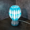 thumbnail image 5 of JONATHAN Y Flower 13" Tropical Coastal Plant-Based PLA 3D Printed Dimmable LED Table Lamp, Blue/White, USA1005A, 5 of 9