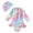 #01-Multicolour, variant on Kids Bathing Suits Girls One Piece, Toddler Girls Swimsuits 4T Sun Protection Rash Guard Bathing Suits Quick Dry Cute Girls' Swimwear Tropical Tankini Beach Swimwear Set