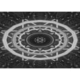thumbnail image 1 of Ahgly Company Machine Washable Indoor Rectangle Transitional Charcoal Black Area Rugs, 4' x 6', 1 of 7