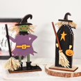 thumbnail image 5 of Halloween Witch Ghost Wooden Ornament Witch Leg, 5 of 5