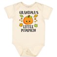 thumbnail image 3 of Inktastic Grandmas Little Pumpkin with Leaves and Stars Boys or Girls Baby Bodysuit, 3 of 5