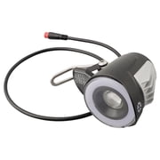 Ebike Headlight Black Bike Lights for Night Riding 6-48V - Electric Dirt Bike Front Light Mountain Bike Accessories Black Road Bike Led Headlight Cycling Accessories for Bike, 2 Pin Connector