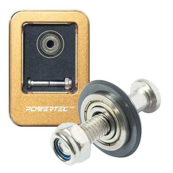 POWERTEC PRO Extreme Tungsten Carbide Scoring Wheel with Black Titanium Coating - 22mm Tile Cutting Wheel with Screw for Manual Tile Cutters, Porcelain, Ceramic & Glass Tile (72090N)