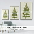 thumbnail image 4 of Garden Ferns V - Framed Gallery Wrapped Holiday Canvas - 17 x 25 - Natural Wood Frame, 4 of 8