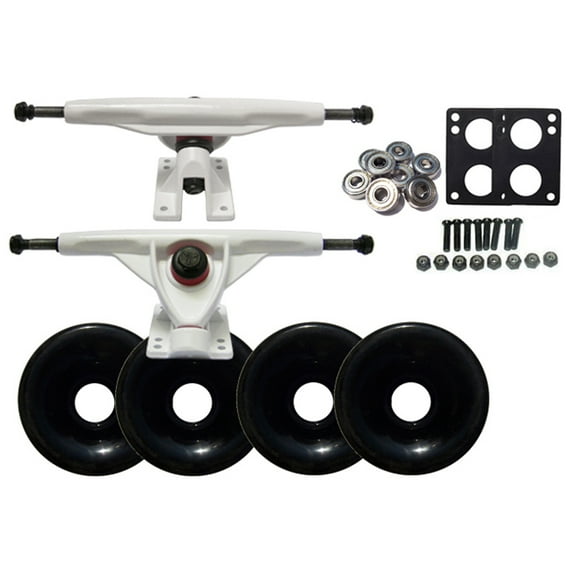 REVERSE LONGBOARD Skateboard TRUCKS 76mm WHEEL Package
