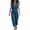 Blue, variant on Jumpsuits for Women Dressy Summer Casual Sleeveless Loose Zip Front Romper Vacation Trendy Overalls with Pockets