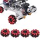 thumbnail image 2 of Neumáticos de rueda de coche RC 1 Par de Neumáticos RC para Ruedas de Coches Mecanum Toy Actualización Omnidireccional Negro 60 mm Magideal Neumáticos de rueda de coche RC, 2 of 7