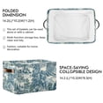 thumbnail image 2 of Yayeee 2 Pack Canvas Storage Basket with Handles for Shelves Fabric Bins Closet Organizer, Green Flourishing Garden, 2 of 8