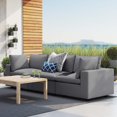 thumbnail image 1 of Modway Commix Sunbrella Outdoor Patio Furniture Sofa, Gray, 1 of 10