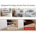 thumbnail image 3 of SURJDE Queen Bed Wedge Pillow,Mattress Gap Filler,Headboard Pillow,Bed Gaps Filler(0-3.5"),Bolster Pillow,Bed Wedge Pillow for headboard,No More Pillows Falling Behind The Bed(Grey 6.5"x4.5"x6, 3 of 6