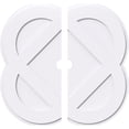 thumbnail image 1 of Ekena Millwork CMP12CE2-01000 12 in. OD x 1 in. ID Square Charlotte Architectural Grade PVC Contemporary Ceiling Medallion - 2 Piece, 1 of 1