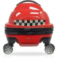 thumbnail image 4 of Tucci Kids Dashmobile 20" Red Hard-Shell Suitcase Child Ride on Type Luggage, 4 of 4