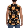 thumbnail image 4 of Uemuo Bee and Honey Pattern Men's Sleeveless T-Shirt,Muscle Athletic Tank Top, Moisture-wicking Quick-dry Breathable Classic Tee Top for Gym Run Outdoor Sports-, 4 of 8