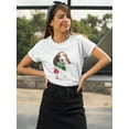 thumbnail image 2 of Beagle Puppy With A Rose T-Shirt Women -Image by Shutterstock, Female Large, 2 of 4