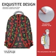 thumbnail image 5 of Cherry Print School Backpack for Women, Large Laptop Bookbag for College, Durable Work Backpack with Laptop Sleeve, Spacious Daypack for Commute Travel Gift, 5 of 6