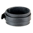 thumbnail image 5 of EHJRE Fashion Jewelry Vintage PU Cow Leather Wide Cuff Bracelet Snap Bangle for Men Black, 5 of 9