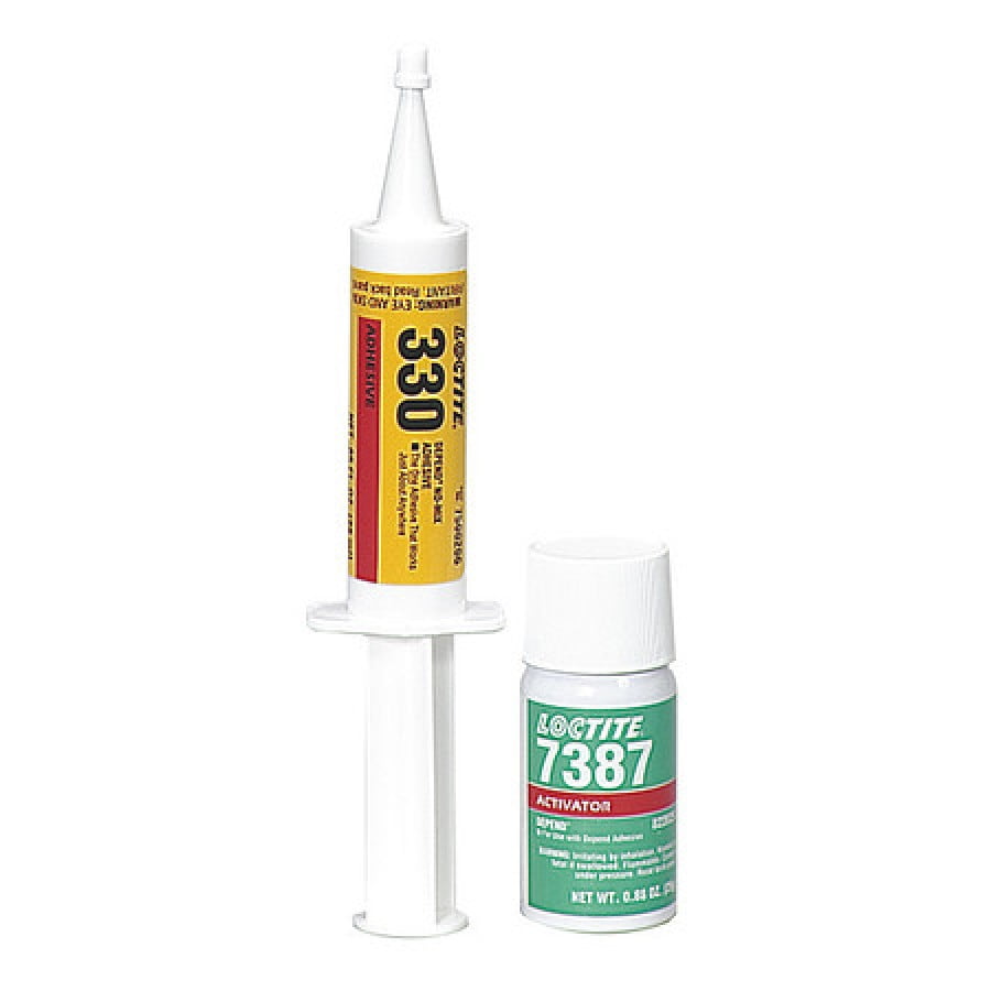 LOCTITE 1690727 Acrylic Adhesive, Syringe, 0.85 oz, Yellow, 5 min