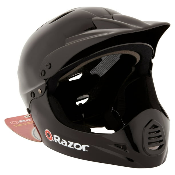 Razor Full Face MultiSport Youth Helmet, Glossy Black