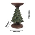 thumbnail image 3 of Christmas Tree Candlestick Base, Resin Ornament Stand, Delicate Design, for Holiday Decor, Creates Warm Ambiance, Light-up Feature, Elegant Resin Material, for Home Use, Seasonal Accent, Ihhxbz, 3 of 7