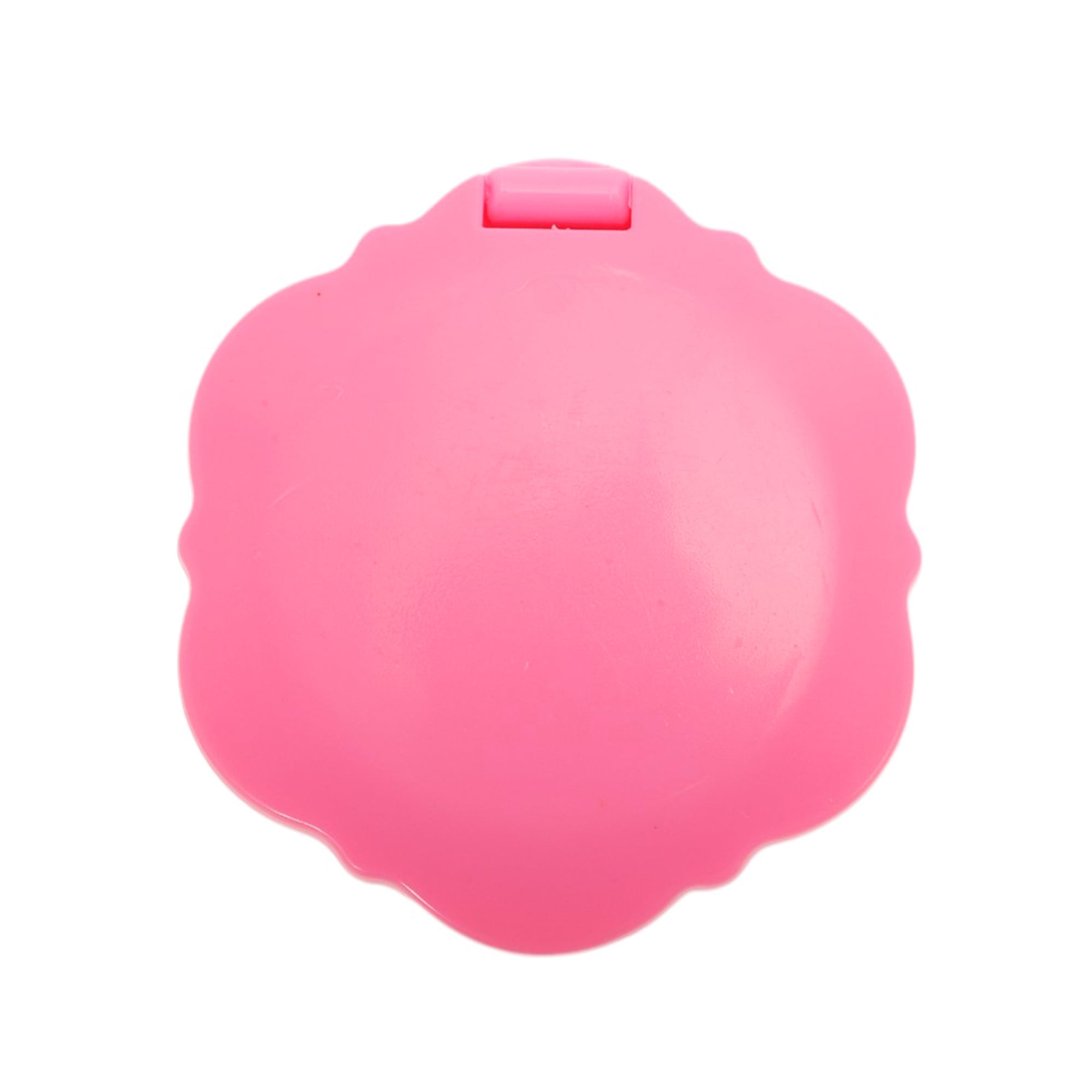 Unique Bargains 1pc Flower-shaped Makeup Mirror for Personal Grooming and Travel Pink