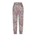 thumbnail image 4 of Roncen Women's Floral Print Jogger Pants - Casual Elastic Waist Trousers with Elastic Cuff & Pockets, Loose Fit Comfortable Long Pants, 4 of 5