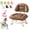 Brown, variant on Rolling Low Stool with Backrest,Padded Seat Silent Casters,360° Swivel Silent Glide Chair,Small Soft Rolling Backrest Chair with Wheel for Home(Black)