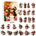 thumbnail image 3 of Countdown Surprise Advent Calendar For Lovers 24 Days Festive Holiday With Unique And Cute Puppy Figures Count down to Christmas Calendar for Girls Analog Timer with Alarm Battery Operated Lamps with, 3 of 8