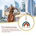 thumbnail image 3 of CNKOO Weaving Rainbow Keychains Bohemian Style Fashion Accessory Chic Woven Hanging Decor Keyholder Decoration Colorful Bag Pendant, 3 of 8