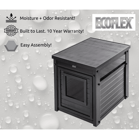 New Age Pet Ecoflex Litter Box Cover End Table, Espresso
