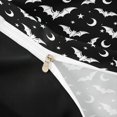 thumbnail image 4 of Homewish Bat Moon Silhouette Bedding for Kids, Black White Star Halloween Duvet Cover Full, Black Reversible, 3 Pieces, 1 Duvet Cover and 2 Pillowcases, 4 of 6