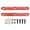 Red, variant on Riousery 2Pcs RC Roof Rails Aluminium Alloy Accurate Sturdy Durable Roof Rails for ARRMA 1/5 Outcast Kraton 8s Replacement Parts Accessories - Perfect Fit Toy Upgrade Part Red