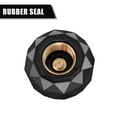 thumbnail image 2 of Black crystal diamond valve stem caps shiny rhinestone valve dust cap plastic tire valve caps black with rubber seal (4 Pack), 2 of 6