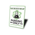 thumbnail image 4 of Scientist Parking Only Novelty Sign, Metal Wall Decor - 10x14 inches, 4 of 4