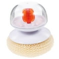 thumbnail image 4 of Raindrops 1Set Scrub Brush for Dishes with Stainless Steel Handle for Grease Removal 9x3.5in, 4 of 8