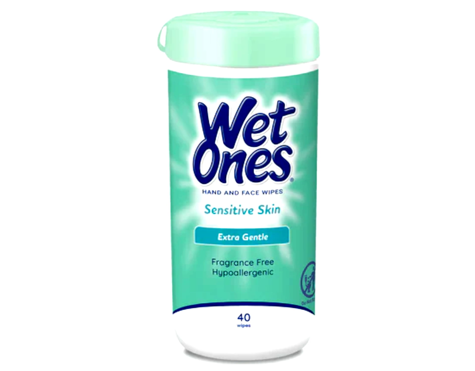 Wet Ones Sensitive Skin Hand & Face Wipes, Fragrance Free