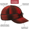 thumbnail image 2 of Stormy Kromer The Original Stormy Kromer Cap Size, Blaze Orange, Size 7.375, 2 of 7