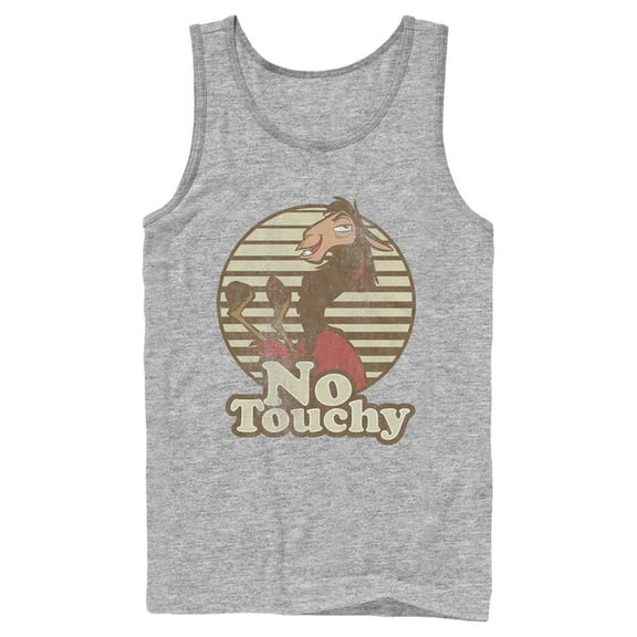 Men's The Emperor's New Groove Kuzco No Touchy Tank Top Athletic Heather 2X Large
