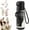 Black, variant on 23.3oz 2-in-1 Water Bottle with Built-In Foldable Fan, Portable Dual-Drinking Cooling Water Bottle with Fan 3 Speeds USB with Straw for Summer Travel Hiking Beach Outdoors(Green)