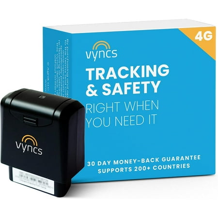 - GPS Tracker for Vehicles, [No Monthly Fee], 4G LTE, Vehicle Location, Trip History, Driving Alerts, GeoFence, Fuel Economy, OBD Fault Codes, USA-Developed, Family or Fleets