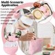 thumbnail image 5 of Set de bolsas de maquillaje Huhumy Cute Cosmetic Pouch para mujer (2 unidades), 5 of 7