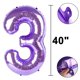 thumbnail image 3 of Globo digital Kelfuoya número 13 de 40 cm, color morado, para fiesta, 3 of 6