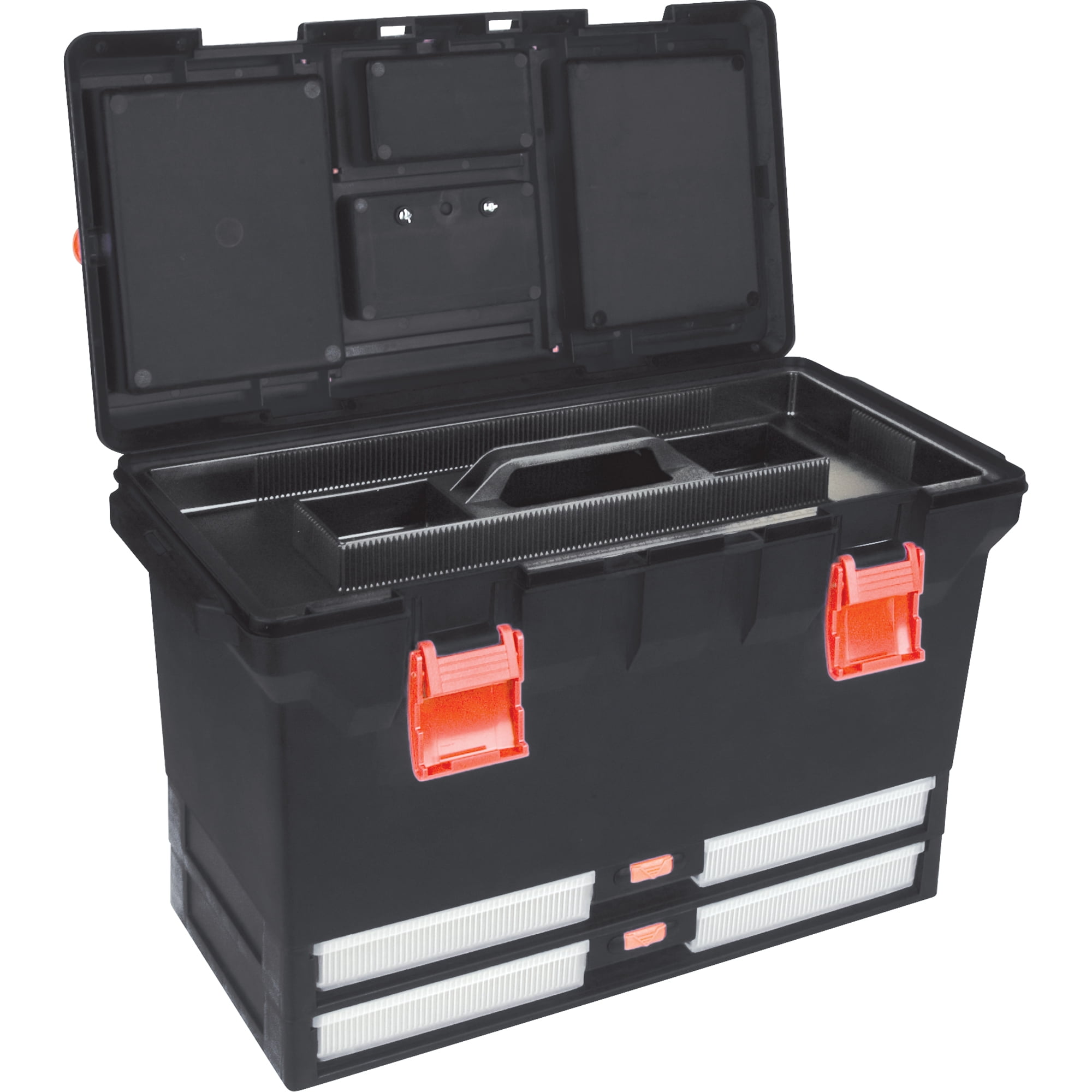 Aurora Tools Heavy Duty Plastic Tool Box 1 Inner Tray 3