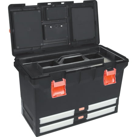 Aurora Tools Heavy Duty Plastic Tool Box 1 Inner Tray 3