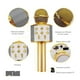 thumbnail image 3 of Microfono Karaoke Inalambrico Con Bluetooth y Bocina Altavoz Dorado Marthing Micrófono Bluetooth Con Mezclador Bocina Recargable Diversion y Entretenimiento Actividades de Karaoke y Familiares, 3 of 9