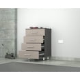 thumbnail image 3 of Inval Maestrik Locking Laminate 4-Drawer Garage Cabinet, Taupe & Dark Gray, 3 of 13